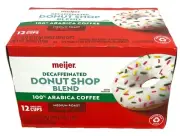 Meijer Decaffeinated Donut Shop Blend Medium Roast Coffee K Cups 12 ct 3.99 oz