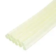 12pcs Mini Hot Glue Sticks for Glue Gun 0.27"x8" Glitter Transparent Yellow