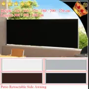 Garden Side Awning Retractable Patio Large Screen Shade Privacy Canopy Sunshade