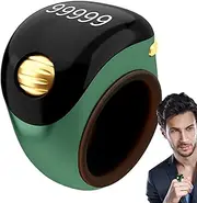 Electronic Finger Counter | Digital Tally Counter Finger with Electronic Display - Portable Manual Counting Tool, Rotating Digital Tasbeeh for Meditation, Relaxation, Active Fingers