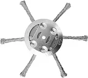 String Trimmer Head - Rotary Brush, Rush Cutter Trimmer Head Sets | Steel Wire Cutter Trimmer Head, Wire Rotary Brush, Eater Head with Adapter Kit Eater Head for Gardens Lawns Paving Stones