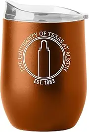 Texas Longhorns Vault 16oz Powder Coat Curved Beverage