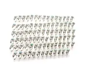 WHOLESALE 88PC 925 SOLID STERLING SILVER BLUE LARIMAR RING LOT J056