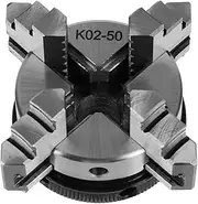 Self-Centering Lathe Chuck, 50mm Mini 4 Jaw Chuck for Woodworking Lathe, Compact Chuck for Non-ferrous Metals Processing, Small in Size