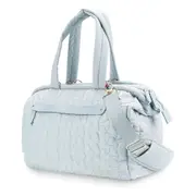 GGP Blue Quilted Pattern Large Capacity Mummy Bag Stylish Baby Diaper Bag For Moms, Baby Stroller Bag With Multiple Compartments