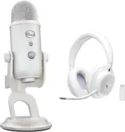 Logitech G735 Wireless Gaming Headset and Blue Yeti Premium USB Gaming Microp...
