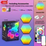 Wifi LED Hexagon Light RGB Panel Light Music Sync App&Remote Control USB Charge