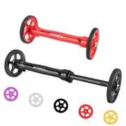 Easy Wheels Pair and Aluminium Extension Rod Compatible with For Brompton Bike