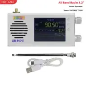 HamGeek All Band Radio 3.2" LCD Support SW MW LW FM AM Second Generation V1.18