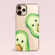 iPhone 16 15 14 13 12 11 Pro Max Plus Case Clear Shockproof Cute Avocado Cover