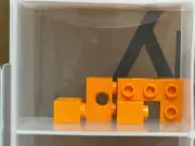 LEGO Parts - Orange Technic, Brick 1 x 2 with Hole - No 3700 - QTY 5