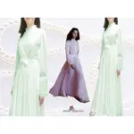 FASHION STAR~鳯~MIT台製獨家~純手高級訂製極瘦腰腹~結婚,伴娘禮服旗袍領飄逸珍珠翠玉綠長洋裝XS~4XL