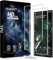 [2 Packs]Cnarery Google Pixel 6 Pro Screen Protector, with Positioning Tool Fingerprint Support Flexible Self-Healing TPU Film 3D Curved Easy Installation Full Coverage Bubble Free