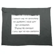 Would Like To Apologise - Funny Novelty Soft Sport Microfiber Towel