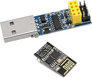 ARCELI 1 x USB to ESP8266 Breakout ESP-01 ESP-01S Prog WiFi Programmer Downloader Adapter with Reset Auto Download Circuit