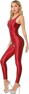 [GRRKDFQ] Women Lingerie Sleeveless Crotchless Jumpsuit