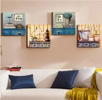 在飛比找樂天市場購物網優惠-30*30客廳裝飾畫沙發背景墻無框畫餐廳墻畫壁畫歐式掛畫抽象