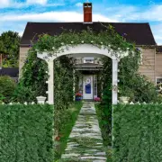 Simulation Fence Network Artificial Leaves Hedge Panels Leaf Hedges