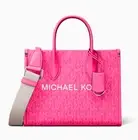 New Michael Kors Mirella Small Signature Logo Crossbody Bag Dragon Fruit Dustbag
