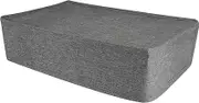 PlayVital Horizontal Dust Cover for ps5 Slim Disc Edition(The New Smaller Design), Nylon Dust Proof Protector Waterproof Cover Sleeve for ps5 Slim Console - Gray