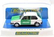 Scalextric Volkswagen Golf MkI GTI -Police Car DPR W/ Lights 1/32 Slot Car C4572