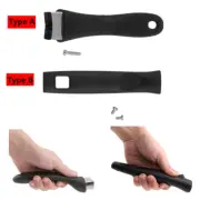 Kitchen Pan Pot Cookware Bakelite Long Side Handle&Screw Replacement Parts