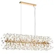 LERIDA Island Pendant 12 Lights Gold Clear - LERIDA PE12R-GD