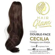 Hair glam cecilia double face ponytail with fiber clip 2 Revolution