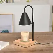 [Cozioz] Modern Adjustable Candle Warmer Lamp with Timer and Dimmer, Electric Black Lamp for Jar Candles, Perfect for Bedroom and Living Room Decor（Scented Candles are not Included）