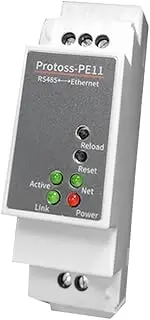 Byttlerom 1 PCS DIN-Rail Serial Port RS485 to Ethernet Converter Server Protoss MQTT PE11-H Support Modbus RTU Plastic