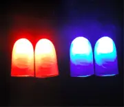 2Pcs Magic Trick Props Novelty LED Light Flashing Fingers Kids Glow Toys Gi.pi