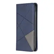 Rhombus Texture Horizontal Flip Magnetic Leather Case with Holder & Card Slots & Wallet For Nokia 4.2(Blue)