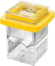 FewNvWa Fish Tank Rearing Box Acclimation Case Fishtank Breeder for Fish to Incubate Egg, Yellow