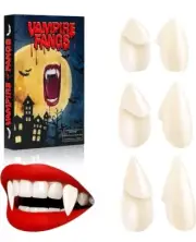 Vampire Teeth Fangs for Adults Vampire Fangs with Upgraded Reusable Adhesive