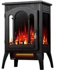 GIVIMO Portable Electric Fireplace Heater Freestanding Infrared Stove, Black
