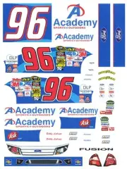 #96 Bobby Labonte ACADEMY Sports 1/64th Scale Waterslide Decals