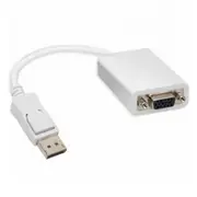 15cm ISIX Display Port plug to VGA Female Socket Adaptor Lead IQC460