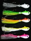 4oz Man Cave Bucktail Jig Head Lure with 5/0 Stinger teaser Hook 4pk