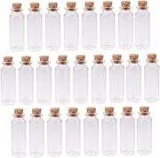 CIYODO 25Pcs Small Glass Bottles with Cork Stoppers Jars for Candy Wedding Favors DIY Crafts and Home Decor for Personalization and Giving