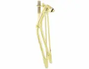 Heavy Duty Steel Plated 1" Threaded Springer 26" STRAIGHT Spring Fork 1" Gold