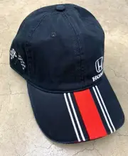 Genuine OEM Honda Lifestyle Collection Black Striped Bill Hat Red White Cap