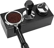 Proxima Direct Coffee Tamping Station Anti-Slip Plastic Espresso Tamper Stand Solid Holder for Portafilters, Tamper and Distributor (Black