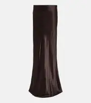 [Ann Demeulemeester] Ann Demeulemeester Satin maxi skirt AU 6 purple