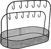 Zerodeko Practical Desktop Jewelry Organizer Iron Key Rack Entryway Key Organizer for Entryway