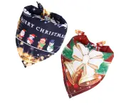 Dog Bandana Christmas Pet Scarf Triangle Pet Bandana