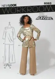 New Look Sewing Pattern 6083 Pants Top Misses Size 8-18