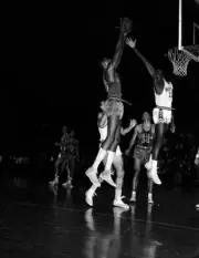 Wilt Chamberlain Of The Philadelphia Warriors 1960S Old Basketball Photo 6