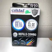 Calidad Alternative Ink Cartridge 12 Piece Refill Combo Pack for HP and Canon