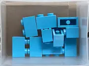 LEGO Parts - Medium Azure Brick 1 x 2 - No 3004 - QTY 10