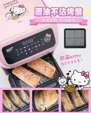 鍋寶 Kitty聯名限定款-智能健康氣炸烤箱12L(AF-1250PK)
